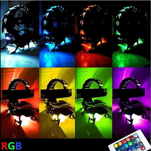 ZREVSB Gaming Chair Ergonomic Swivel with RGB LED for Racing, E-Sports, and Home Office Comfort (B)