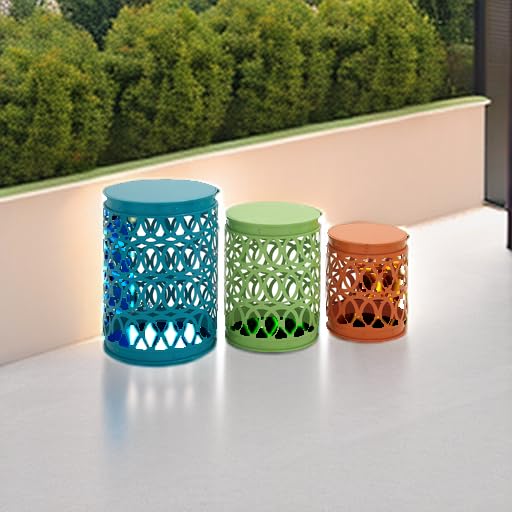 Metal Nesting Accent Table Set of 3