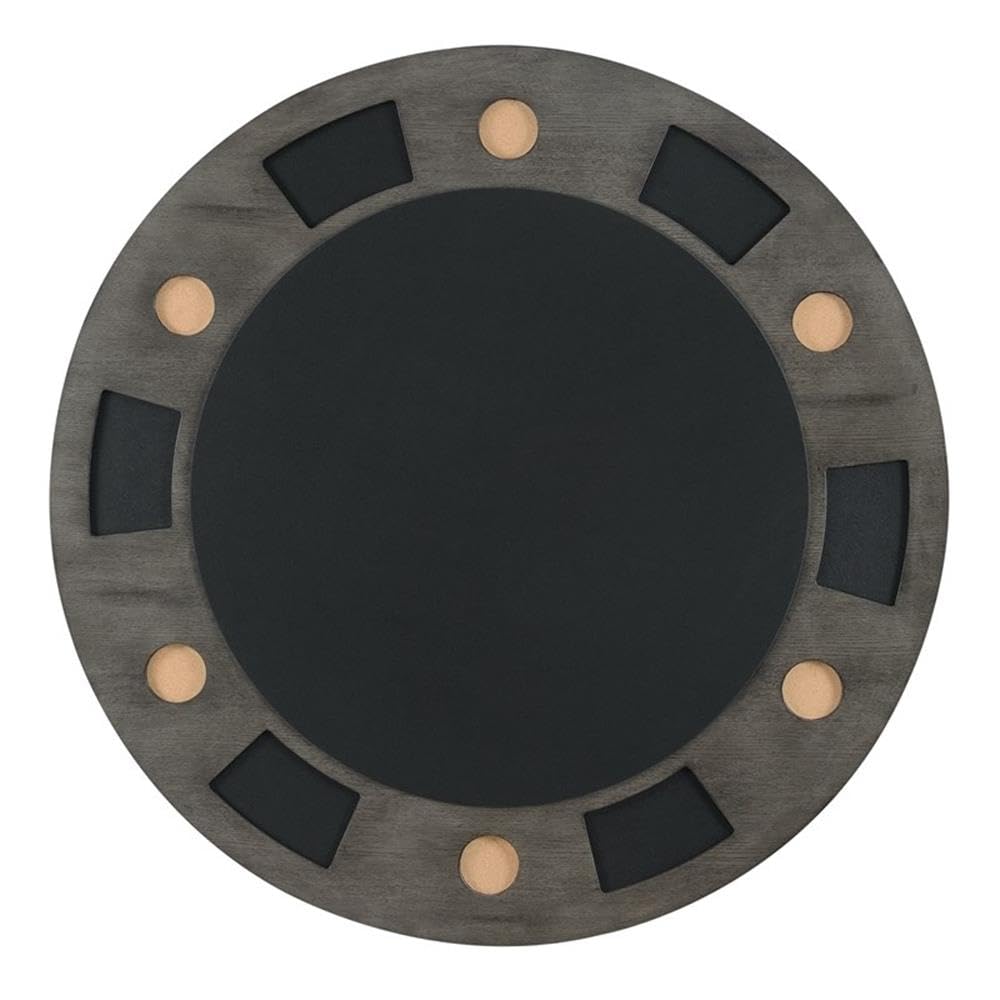 Round Game Table with Cup Holders