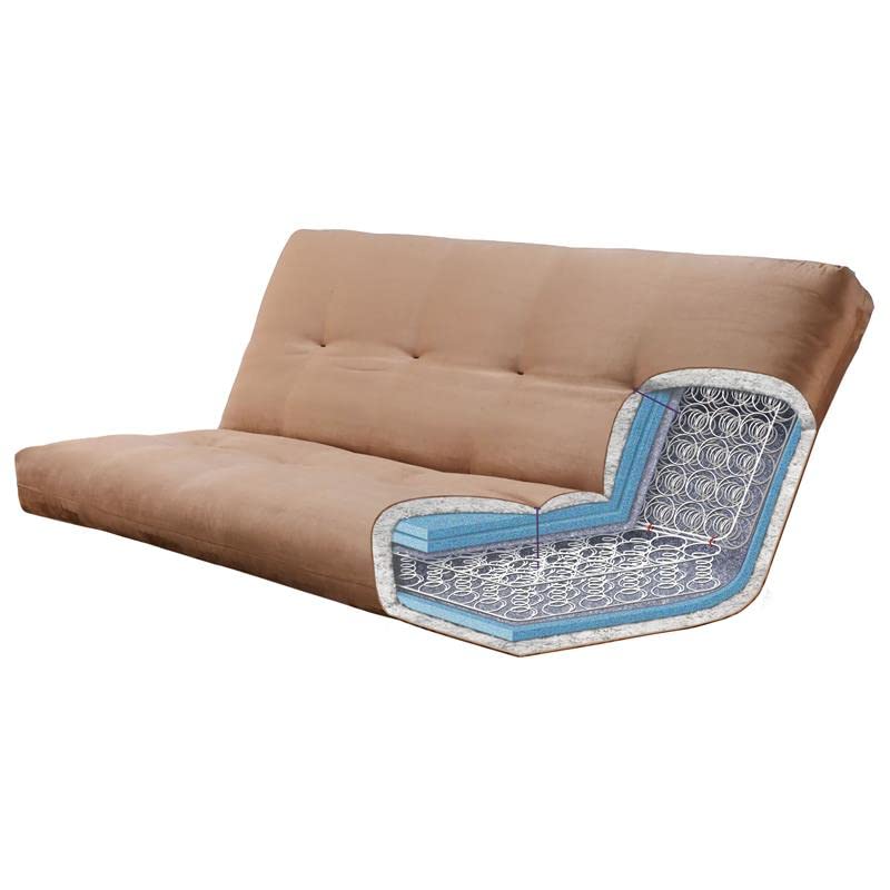 Kodiak Furniture Phoenix Queen Butternut Wood Storage Futon- Charcoal Mattress