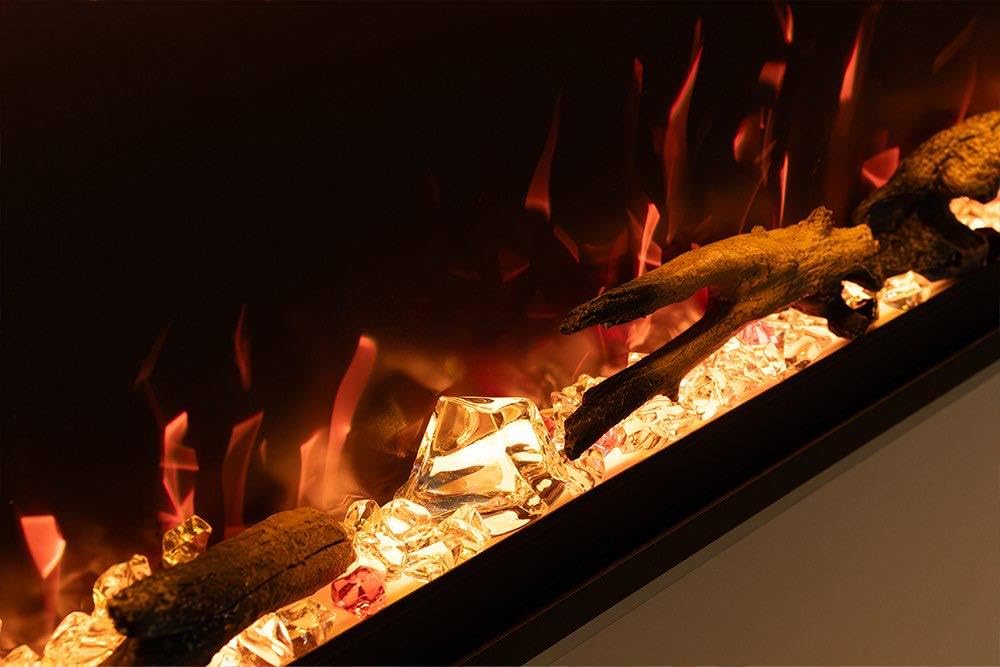 Mystflame 88" WiFi Electric Fireplace Pro, Recessed/Wall Mounted Heater