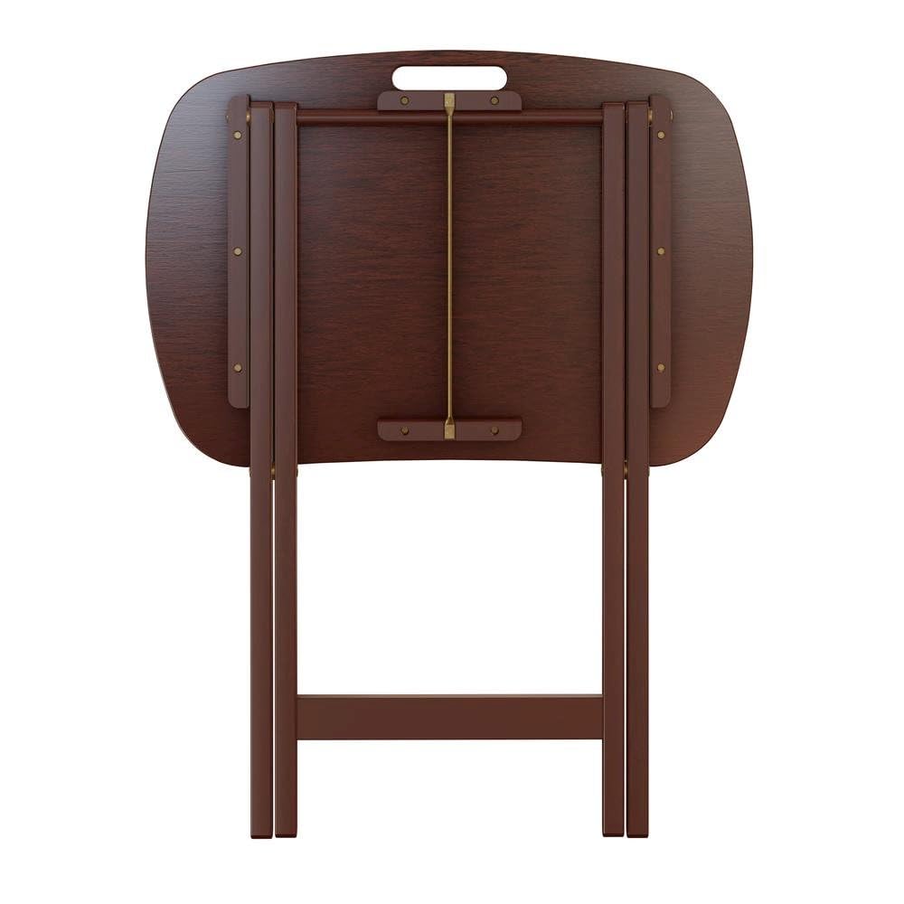 Folding TV Tray Table Set with Stand