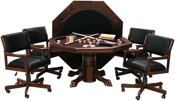 3-in-1 Game & Dining Table Set with Chairs