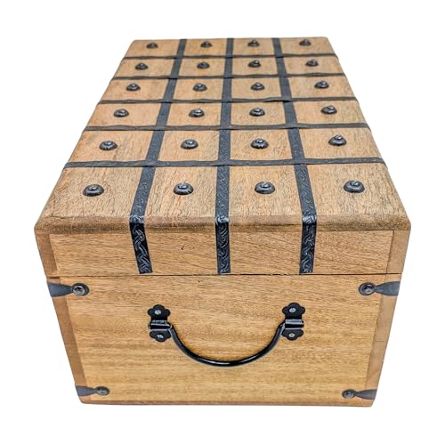 Handmade Pirate Treasure Chest – Wooden Storage Box