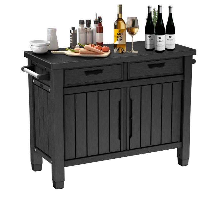 Outdoor Buffet Storage Cabinet with Drawers
