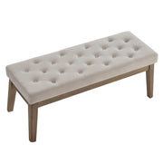 Tufted Upholstered Entryway Bench