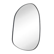 Matte Black Asymmetrical Wall Mirror