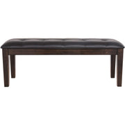 Upholstered Dining Room Bench with Button Tufting