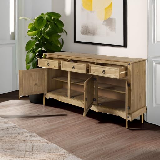 Solid Pine Buffet Sideboard