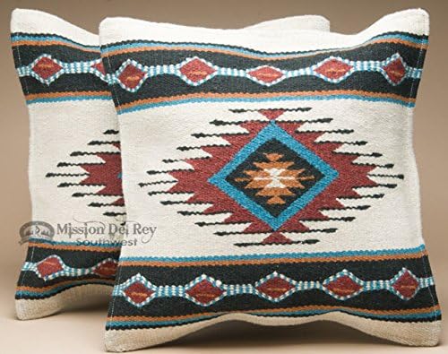 Southwestern Wool Throw Pillow Covers 18x18 – Set of 2