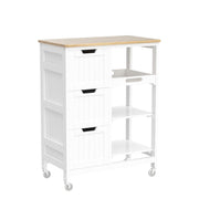 Rolling Kitchen Island Cart with Storage
