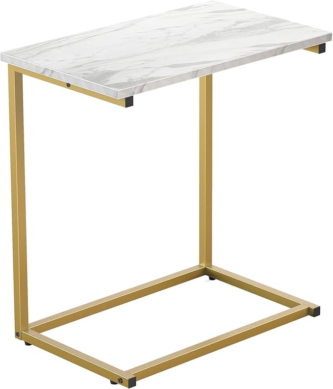 C-Shaped Sofa Side Table, 27" High