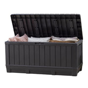 92-Gallon Resin Deck Box with Bench Seating