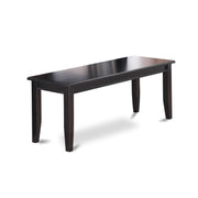 Wooden Dining Bench with Rubberwood Seat, 51"W x 15"D x 17"H