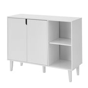 Buffet Cabinet with 2 Doors & 2 Shelves – White
