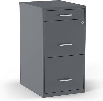 3-Drawer Lockable File Cabinet