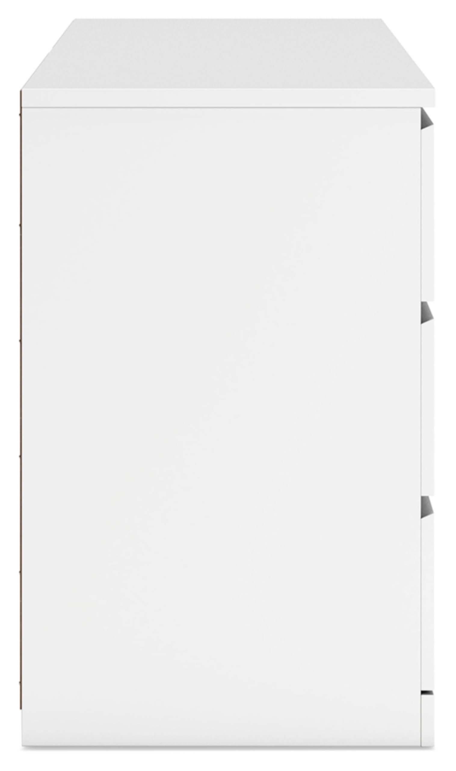 Signature Design by Ashley Onita Modern Dresser with 6 Smooth-Gliding Drawers, Meets ASTM International Safety Standards, White, 59.76' W x 19.29' D x 30.67' H