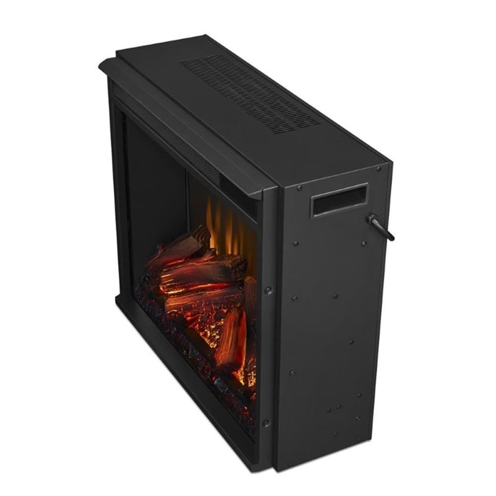 Real Flame Chateau 41” Electric Fireplace with Mantel for Living Room or Bedroom, Replaceable Fireplace Insert Heater, Realistic Log and Flame Effect, Remote Control, Timer