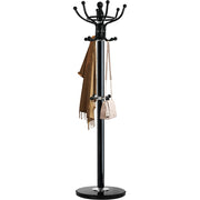 16-Hook Coat Rack with Marble Base