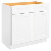 White Shaker Bathroom Vanity Base Cabinet