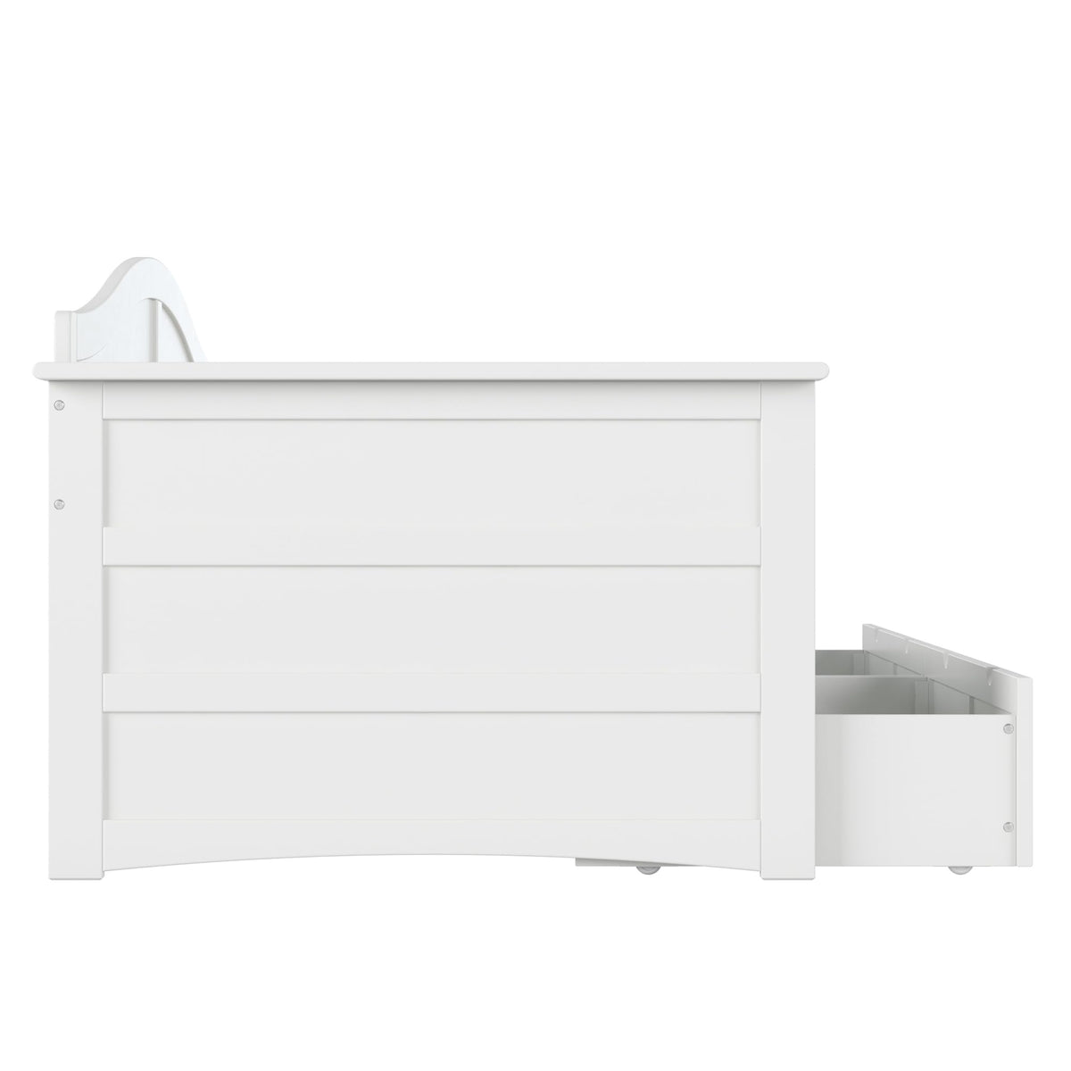 AFI, Acadia Twin Wood Daybed with 2 Storage Drawers, White