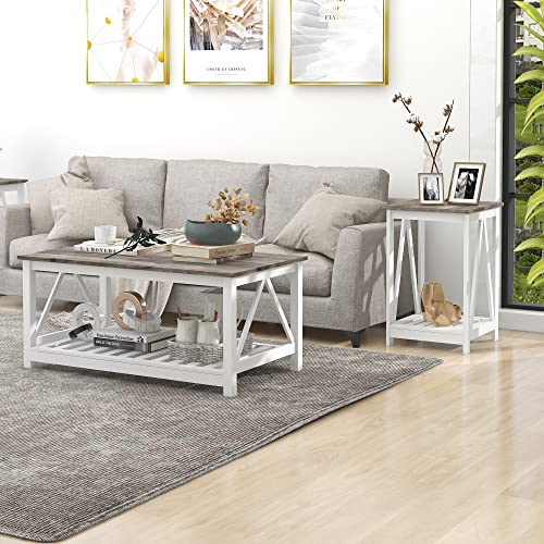 Farmhouse Coffee Table & End Table Set