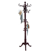EZIVIEZ Coat Rack Vintage Solid Wood Coat Rack Freestanding with 14 Hooks