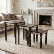 Mid-Century Modern Nesting Side Tables Set of 3