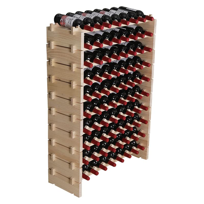 Freestanding Wood Wine Rack