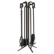 5-Piece Wrought Iron Fireplace Tool Set