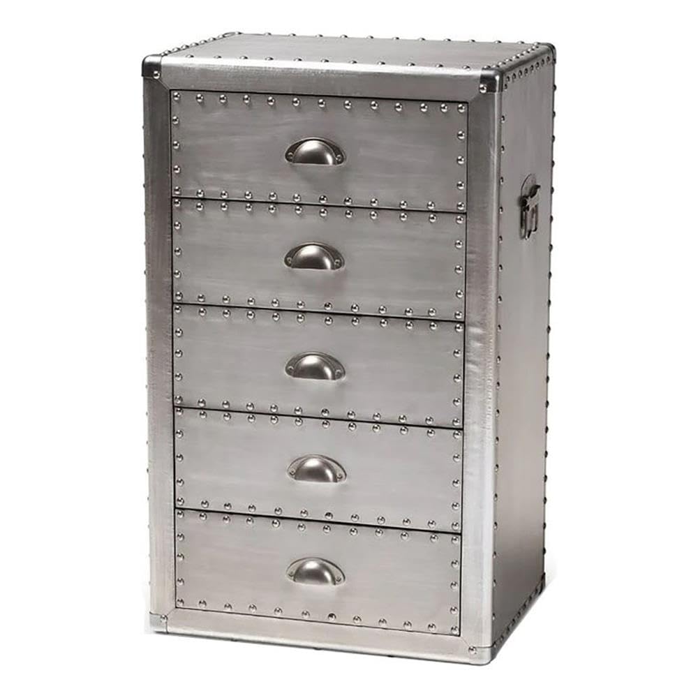 5-Drawer Metal Accent Chest