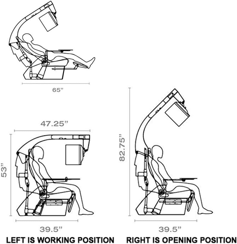 JBNCRYGD Family Deluxe Racing Executive Office Cockpit Gaming Station Video Gaming Chair Computer Table and Chair High-Back Swivel with Headrest Lumbar Support