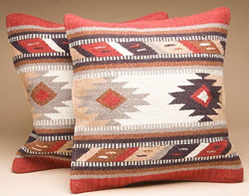 Southwestern Wool Throw Pillow Covers 18x18 – Set of 2