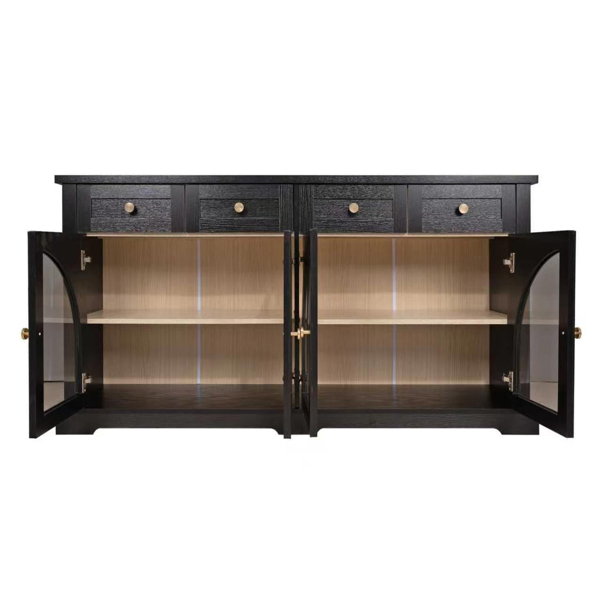 Arched Glass Buffet Sideboard