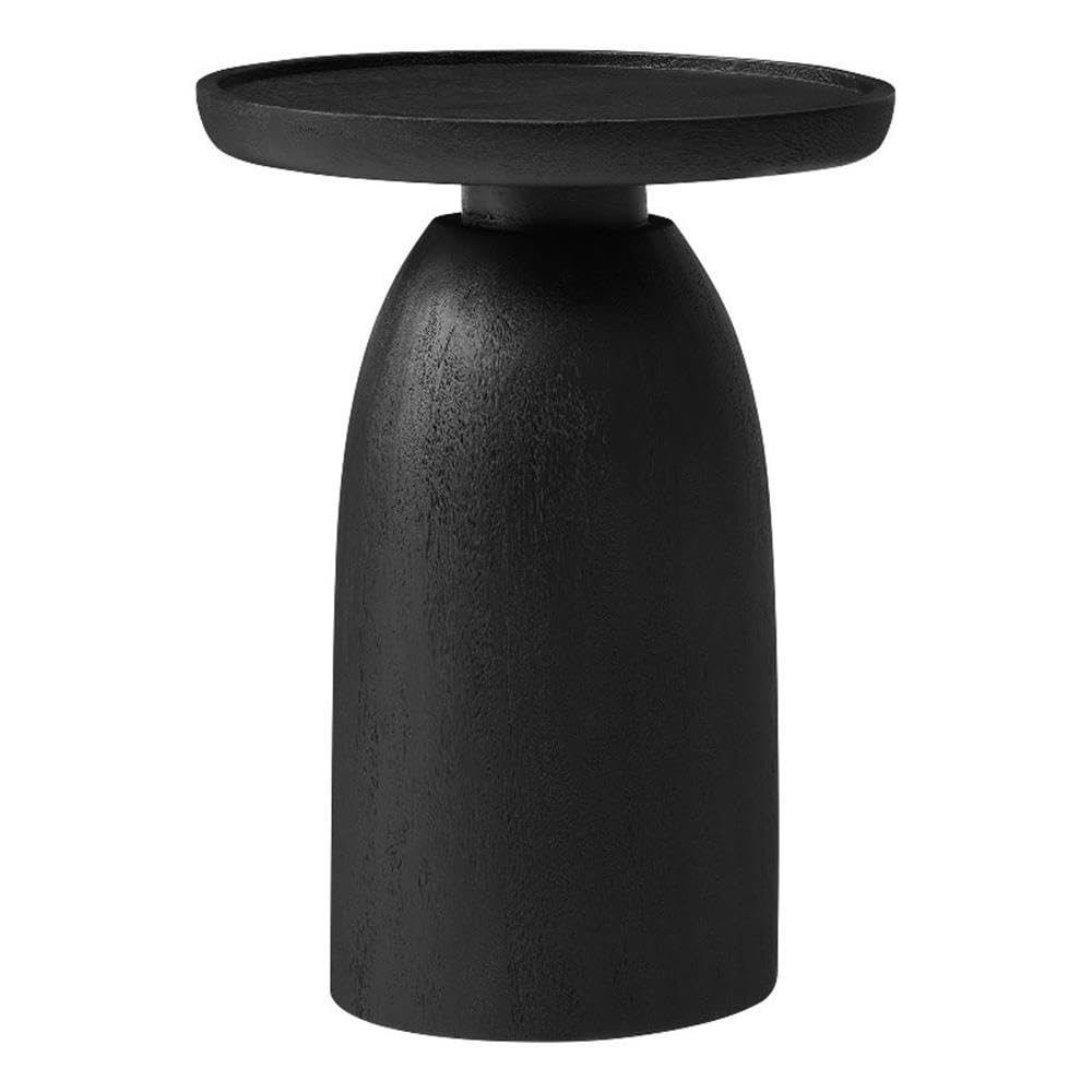Solid Mango Wood Drum Side Table