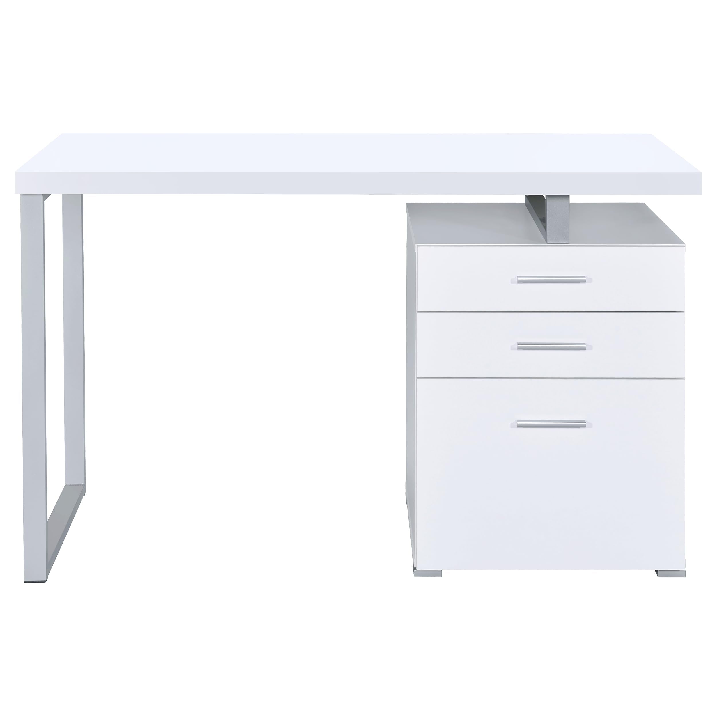 3-Drawer Computer Desk with File Cabinet
