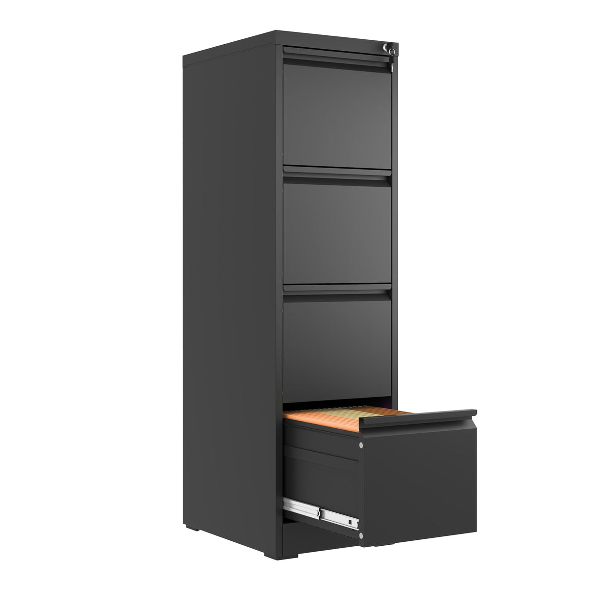 4-Drawer Locking Steel File Cabinet
