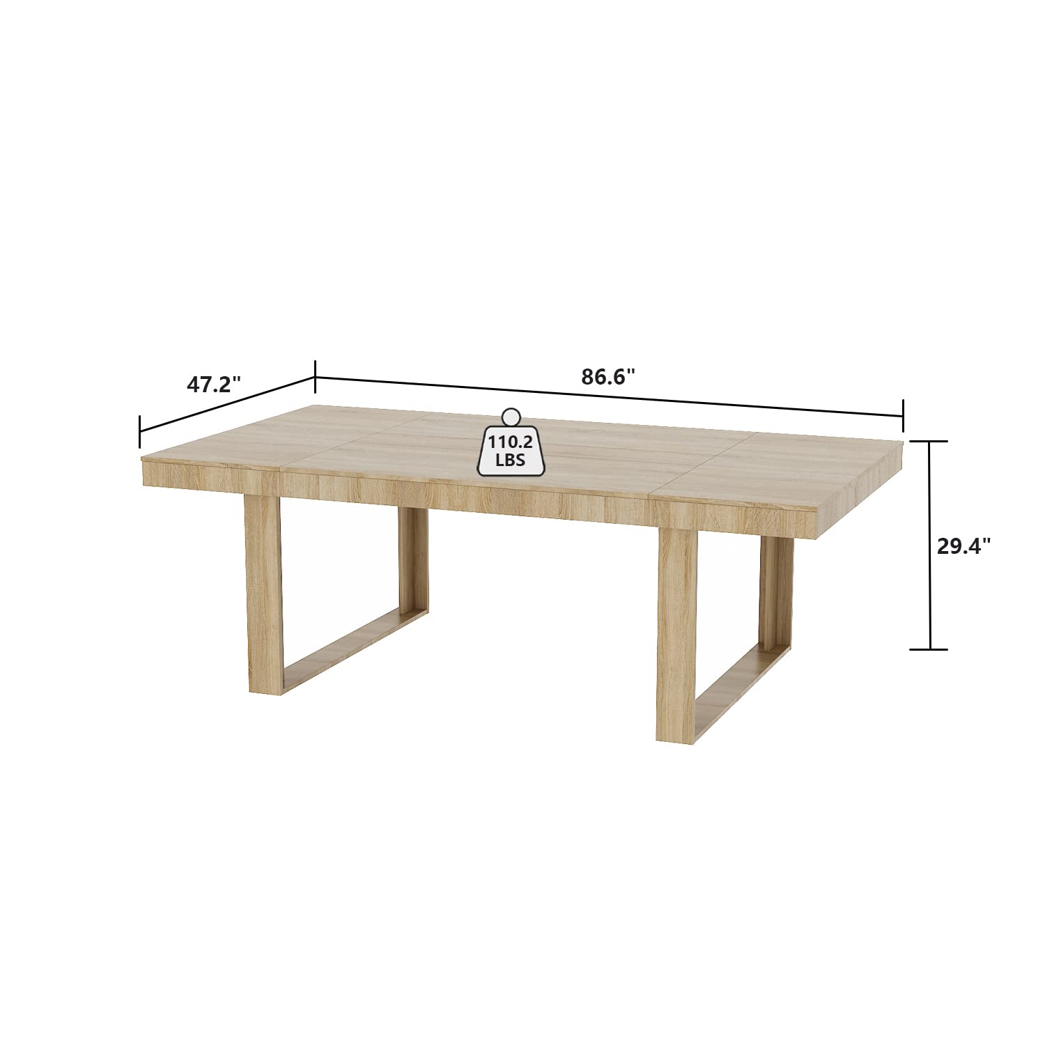 7FT Rectangular Conference Table for 6-8 People