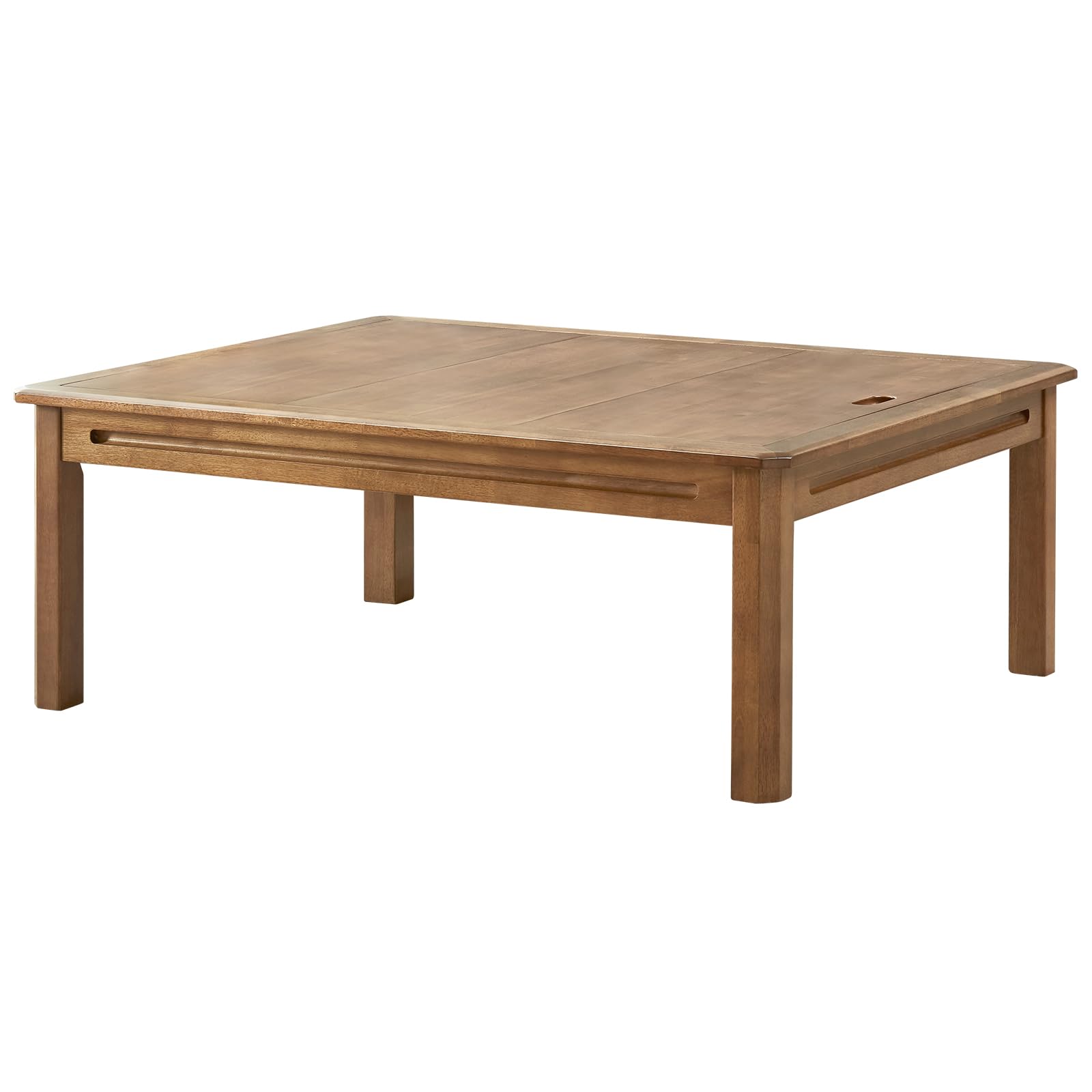 Board Game Coffee Table with Removable Table Top, Seats 4 Players with 3ft-7in x 2ft-9in Play Area, Includes Play Mat and Detachable Cup Holders, Minimal Assembly Required