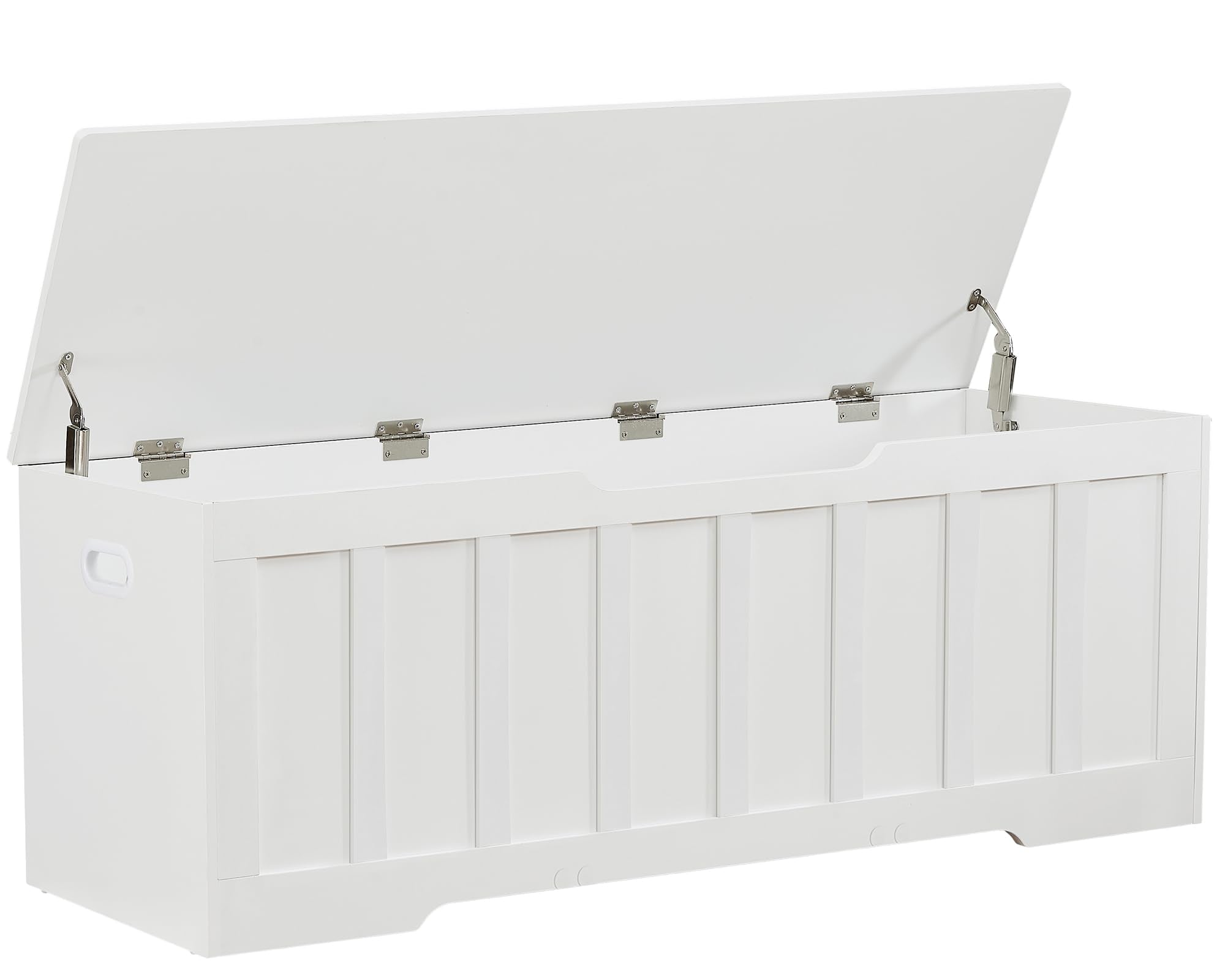 Large Storage Bench with Safety Hinges