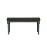 Distressed Blue Dining Bench