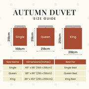 FOSSFLAKES Nordic Sleep, Comforter Duvet Insert, All Season Duvet, Down Alternative Bedding Comforter Premium Scandinavian Design (Queen)