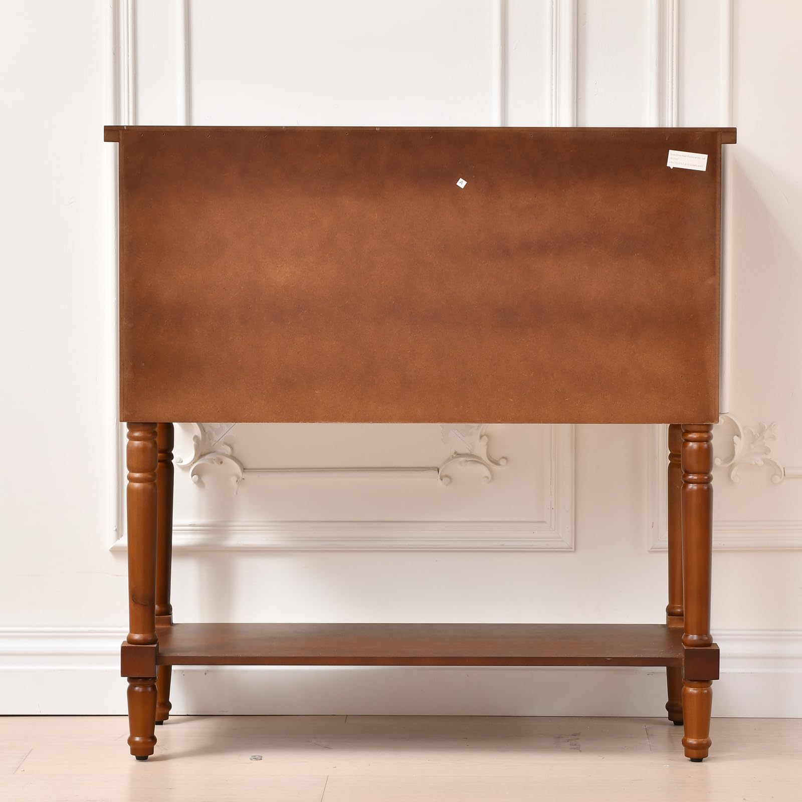 Vintage Accent Cabinet with Drawers & Open Shelf