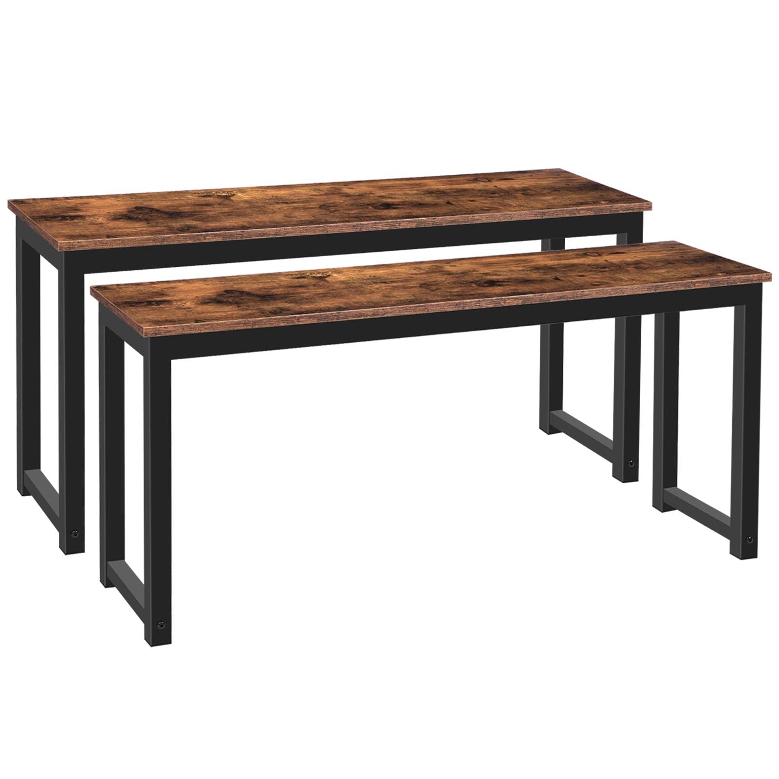 Industrial Dining Benches Set of 2