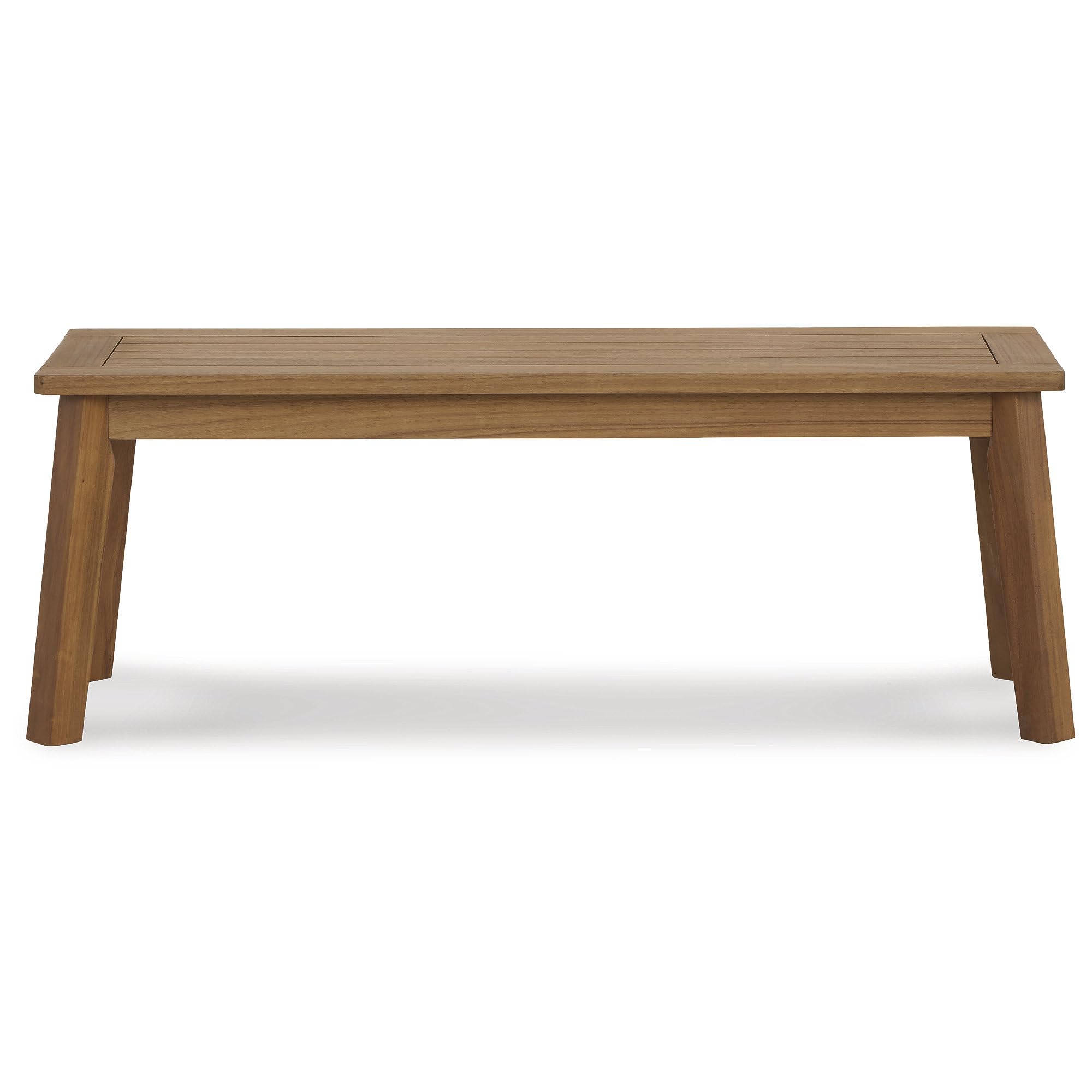 Acacia Wood Outdoor Dining Bench – Light Brown