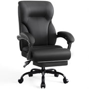 Ergonomic High-Back Office Chair with Footrest & Padded Armrests