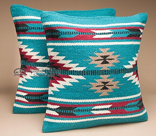 Southwestern Wool Throw Pillow Covers 18x18 – Set of 2