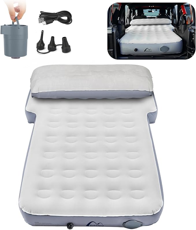 SUV Air Mattress for Jeep Wrangler with Wireless Air Pump