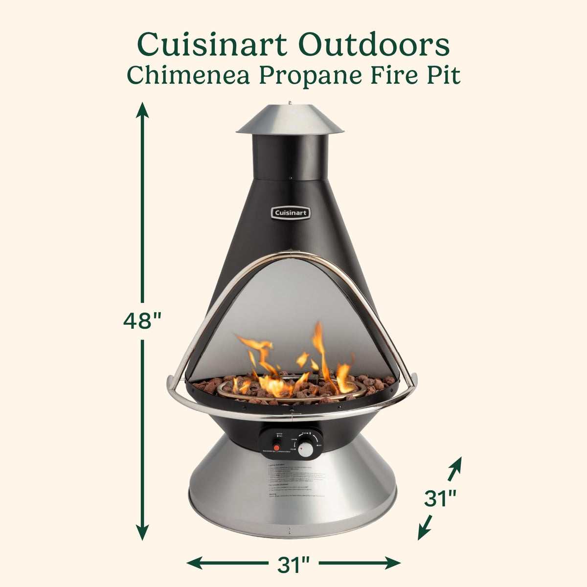 Chimenea Propane Fire Pit