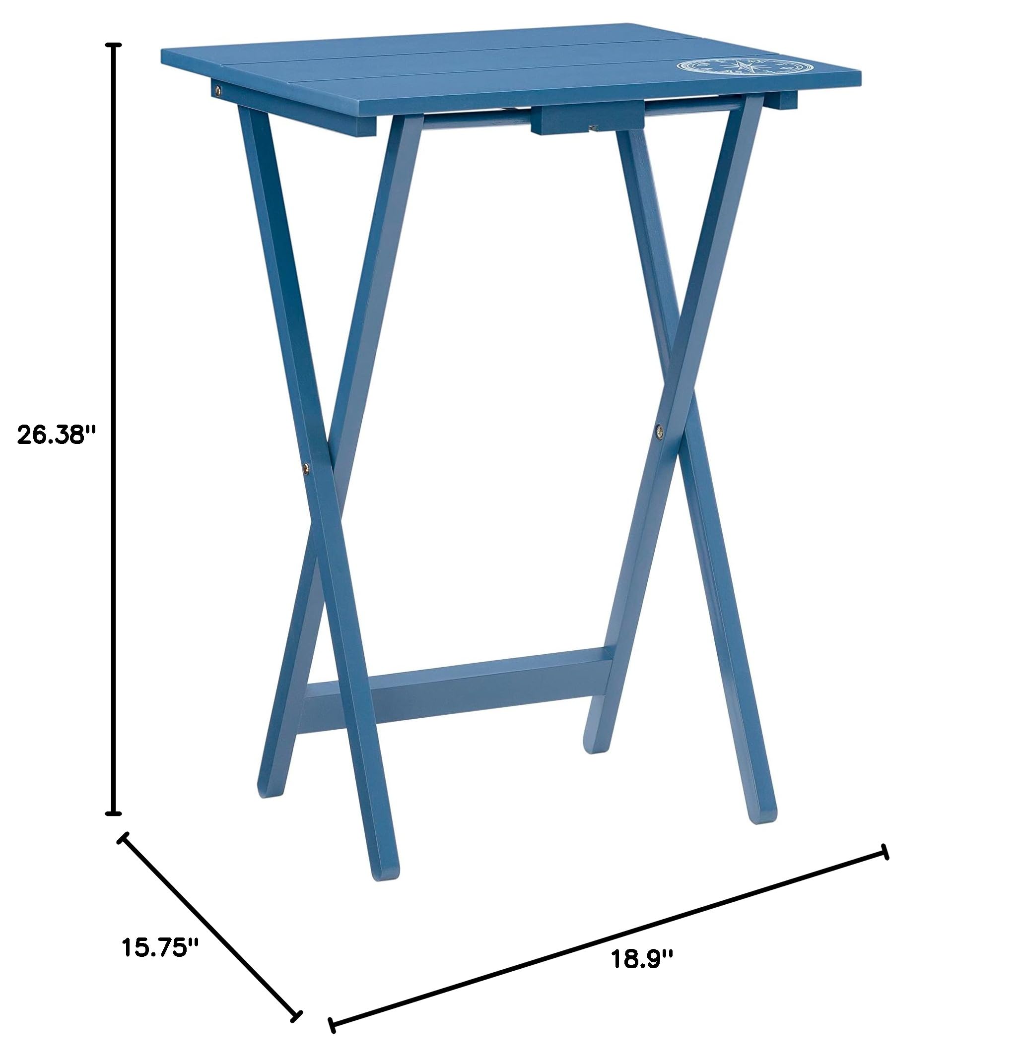 Folding Tray Table Set of 4 with Storage Stand